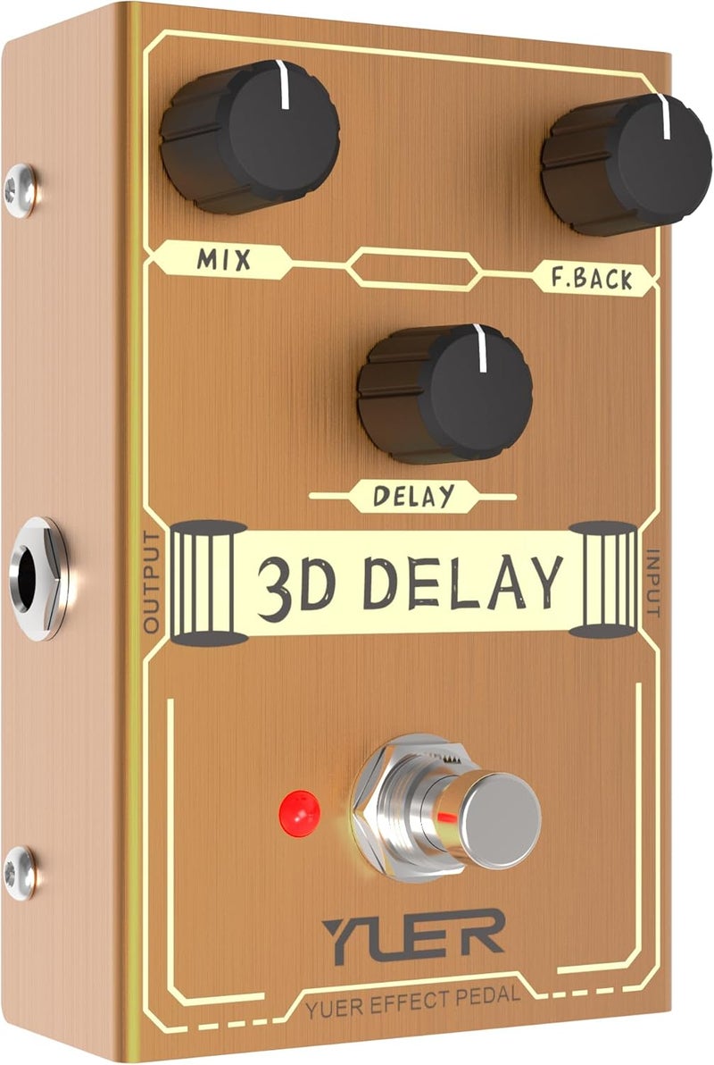 Kmise 3D DELAY,Guitar Pedal,Electric Guitar Effects Pedal for Guitars and Bass Effect Pedals Mini Single Type DC 9V True Bypass - Image 4